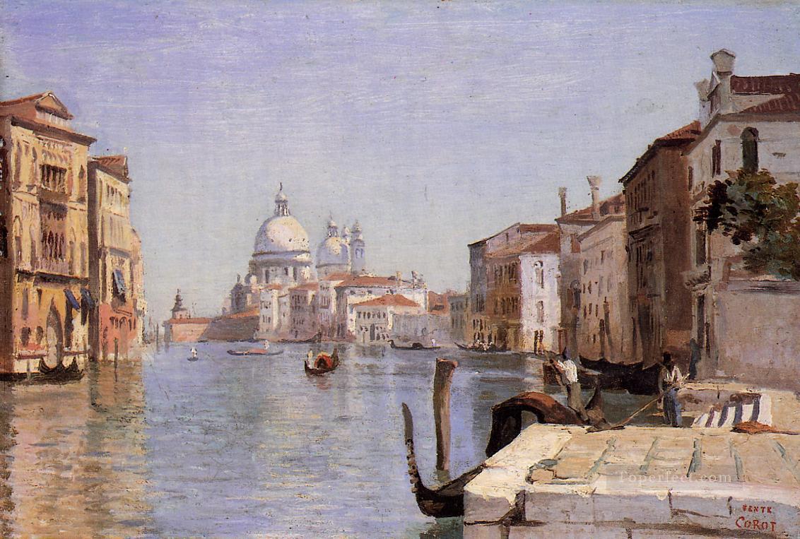 View of Campo della Carita from the Dome of the Salute Jean Baptiste Camille Corot Venice Oil Paintings